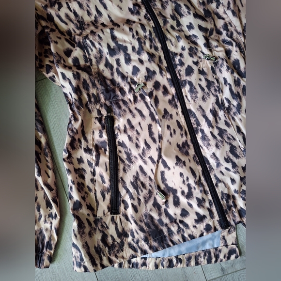 🐆D.E.T.A.I.L.S Leopard Print Spring Jacket Size Small - Picture 3 of 7
